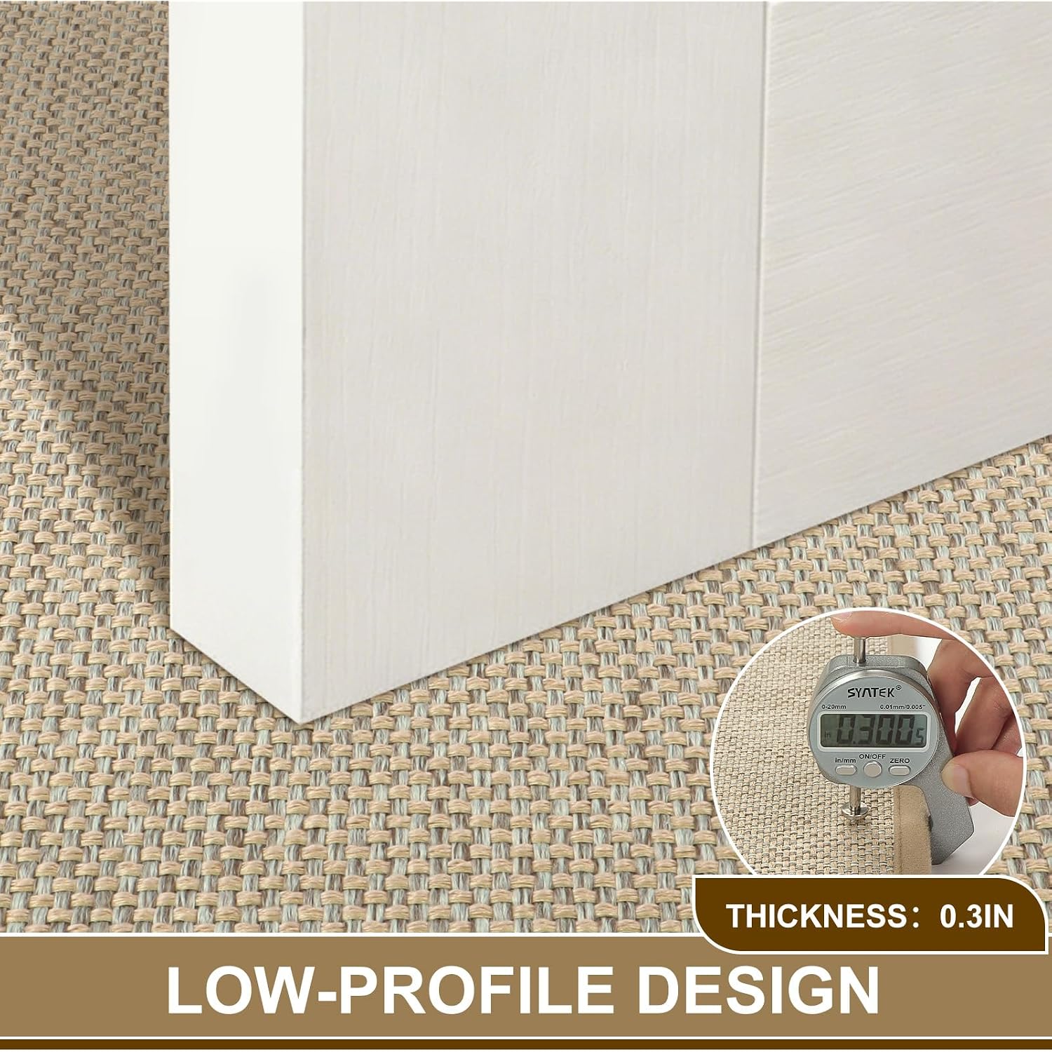 Door Mat 17"X29", Non Slip Door Mat Indoor Entrance, Rubber Backing Indoor Door Mats Washable Absorbent Low-Profile Doormat Front Entryway Entry Resist Dirt Inside Door Mats, Khaki
