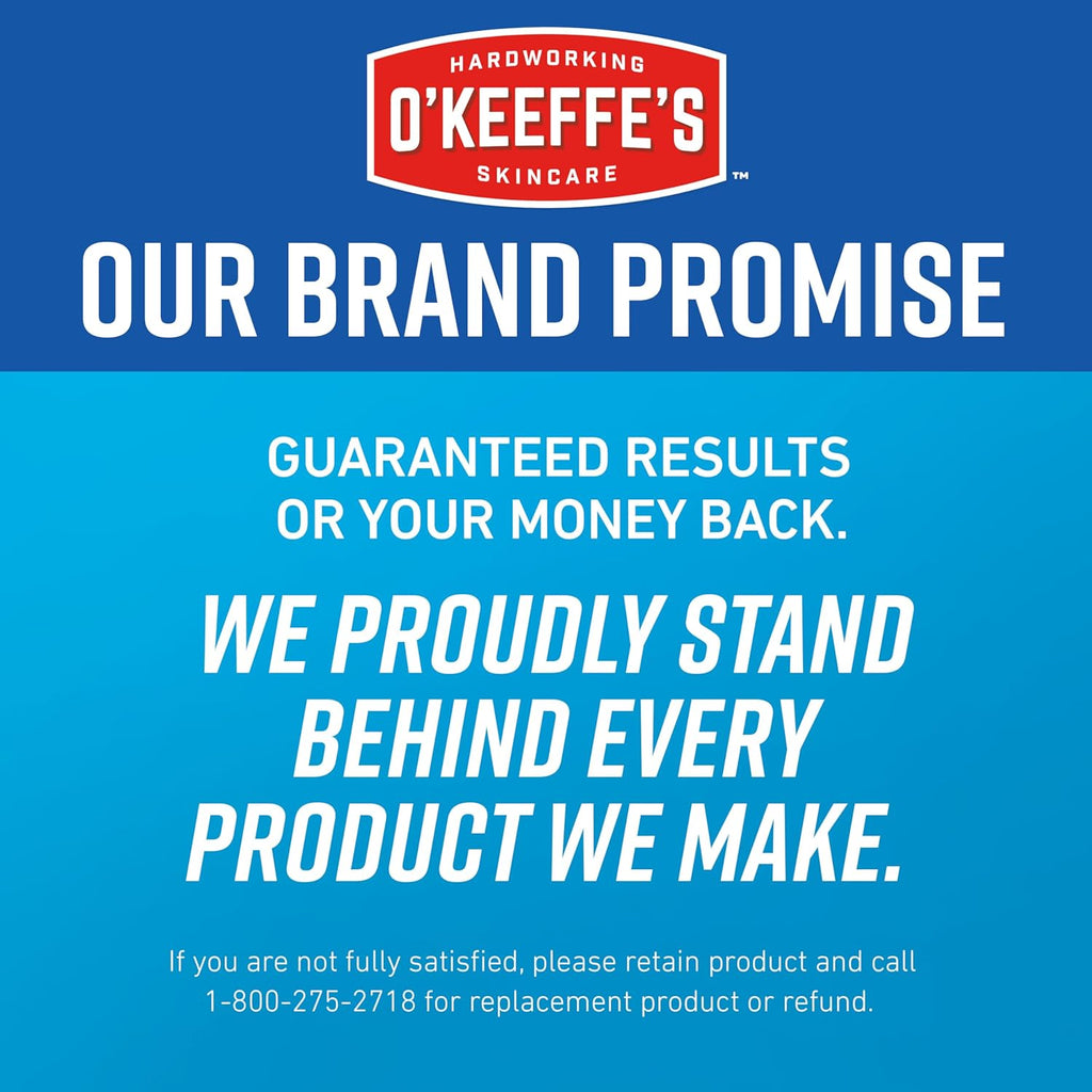 O'Keeffe's for Healthy Feet Foot Cream; 3.0 Ounce Tube and O'Keeffe's for Healthy Feet Night Treatment Foot Cream; 3.0 Ounce Tube; Relieves Extremely Dry; Cracked Feet