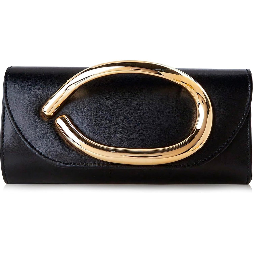 Clutch Purses For Women - Evening Bag With Chain Elegant Dressy Formal Handbag Metal Handle Purse