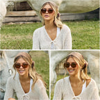 SOJOS Classic Square Polarized Sunglasses for Women Men Vintage Style UV400 Lens SJ2636