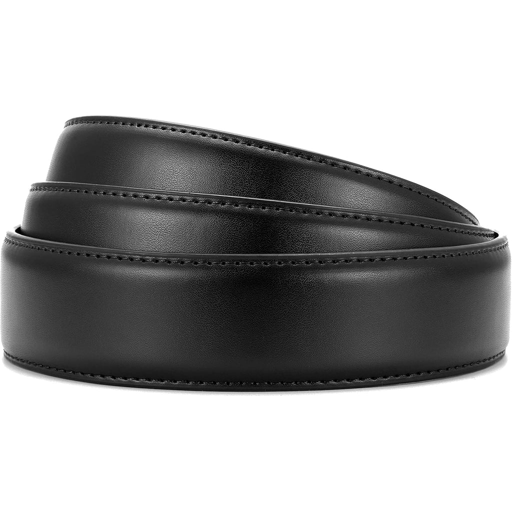 Chaoren Ratchet Belt Replacement Strap 1 3/8”, Leather Belt Strap For 40Mm Slide Click Buckle