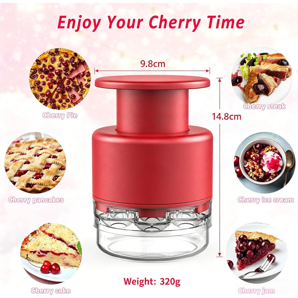 Cherry Pitter - Makmzoon Multi Cherries Corer Stainless Steel Pitter Tool Making Cherry Jam - 7 Cherries