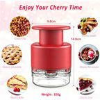 Cherry Pitter - Makmzoon Multi Cherries Corer Stainless Steel Pitter Tool Making Cherry Jam - 7 Cherries