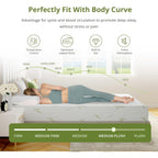 Egohome 8 Inch Twin Mattress, Cooling Green Tea Gel Memory Foam For Pressure Relief, Medium Plush, Fiberglass Free, Bed In A Box, Certipur-Us Certified, Green
