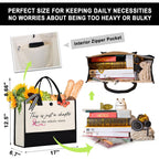 Baubledazz Breast Cancer Gifts For Women, Large Capacity Tote Bag, Breast Cancer Awareness Accessories, Ovarian Cancer Care