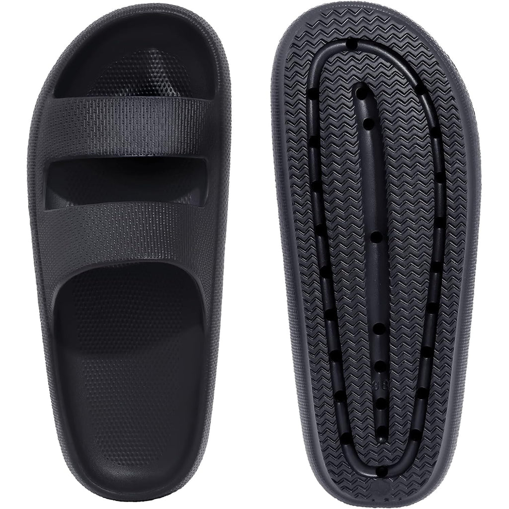 Shevalues Orthopedic Slide Sandals For Women With Arch Support Pillow Soft Recovery Slip On Sandals Lightweight Summer Cloud Slippers For Plantar Fasciitis