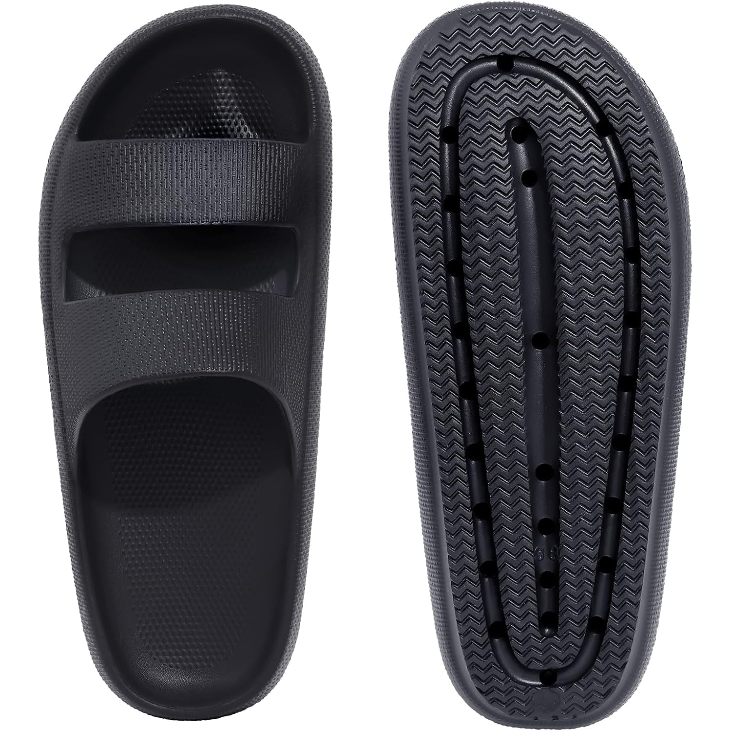 Shevalues Orthopedic Slide Sandals For Women With Arch Support Pillow Soft Recovery Slip On Sandals Lightweight Summer Cloud Slippers For Plantar Fasciitis