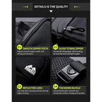 Peicees Mini Crossbody Sling Bag Dual Pocket Water Resistant Running Phone Holder Chest Shoulder Bag For Men Women Travel Gym