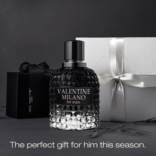 A CENTER Men's Cologne Valentine Milano&Very Excited Eau de Parfum Gift Set - 3.4 Fl Oz Each | Citrus Spicy & Woody Ambergris Fragrance | Luxury Perfume for Day & Night