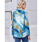 Button Down Shirt for Women Long Sleeve Blouses Floral Printed Tops Business Casual Work Outfits S-XXL