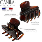 Camila Paris Cp3553 French Small Hair Clips For Women, 1.5" Small Claw Clip Fashion Styling Mini Hair Clip Accessories For Women, Strong Hold No Slip Grip Cute Claw Clips, Made In France