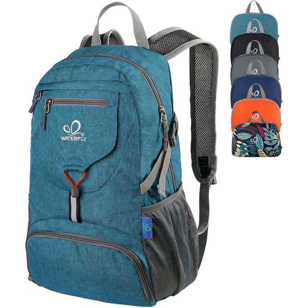 Waterfly Small Lightweight Packable Backpack: 20L Hiking Daypack Man Woman | 20L,Recycled Nylon Material,Multi-Compartment Storage,Water-Resistant,Everyday Carry,Ultra Light Foldable Travel Day Pack