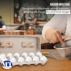 MT Products Blank Natural Pulp Egg Cartons Holds Up to Twelve Eggs - 1 Dozen - Strong Sturdy Egg Crate Cardboard Material Perfect For Storing Extra Eggs (25 Pieces) - Made in the USA