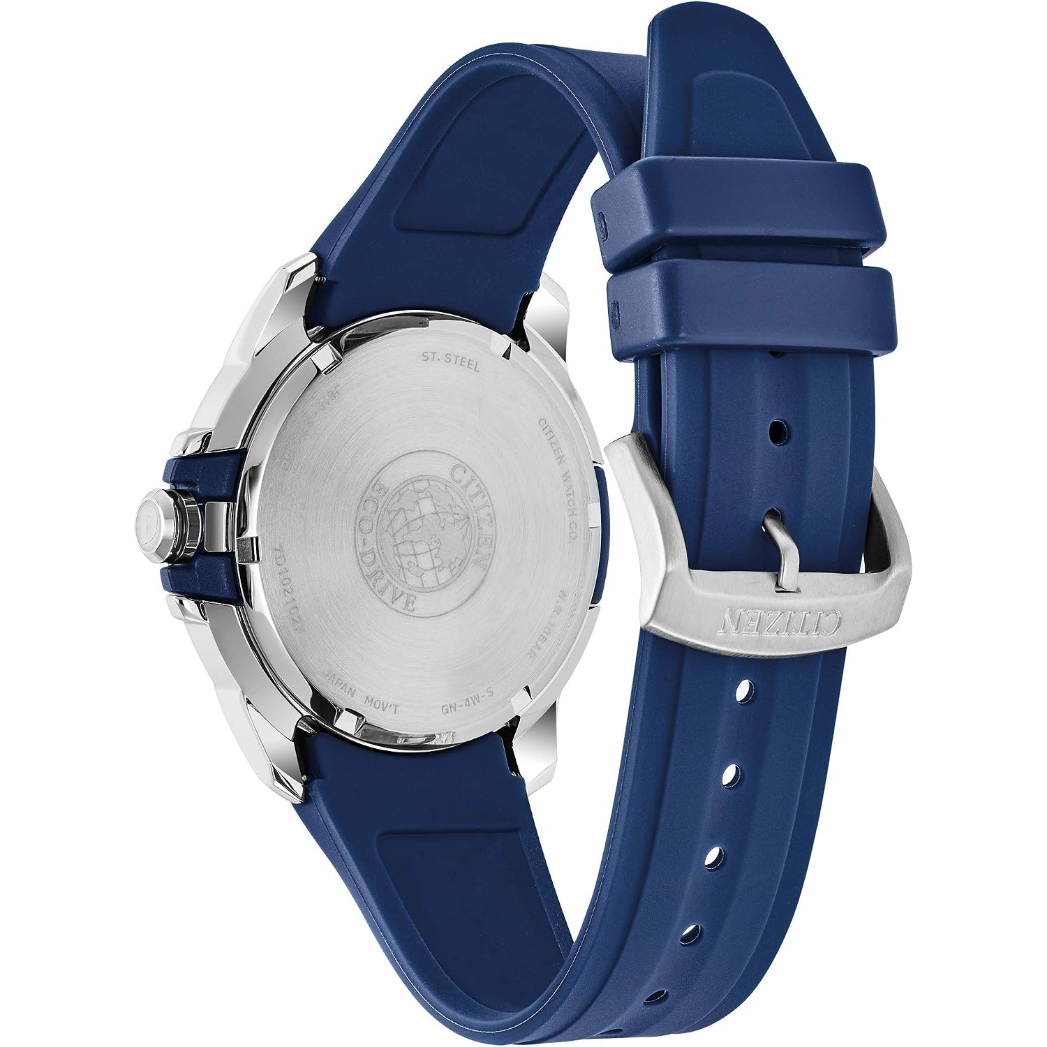 Citizen Men'S Eco-Drive Weekender Watch In Stainless Steel With Blue Polyurethane Strap, Blue Dial (Model: Aw1158-05L)