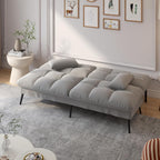 Comhoma Futon Sofa Bed, 72″ Convertible Sleeper Sofa, Upholstered Loveseat