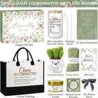 Thank You Gifts For Women Christmas Coworker Gifts, Employee Appreciation Gifts Chaos Coordinator Gift For Women Teacher Manager Office Nurse, Birthday Boss Day Gift For Boss Lady W/ Canvas Tote Bag