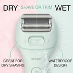 Panasonic Electric Bikini Trimmer, Women's Waterproof, Full-Body Cordless Electric Razors for Women with Bikini Attachments, 3 Hypoallergenic Blades, for Travel, Shower and Everyday Use - ES-AWL6AG