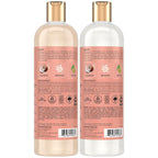 Sheamoisture Coconut & Hibiscus Curl & Shine Shampoo & Conditioner For Bouncy Curls, Frizz Control, 16 Oz Ea