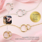 HOPE LOVE SHINE Best Friend Gift for Women - Meaningful BFF Friendship Necklace, Jewelry 16+2", 14k Gold Plated Sterling Silver