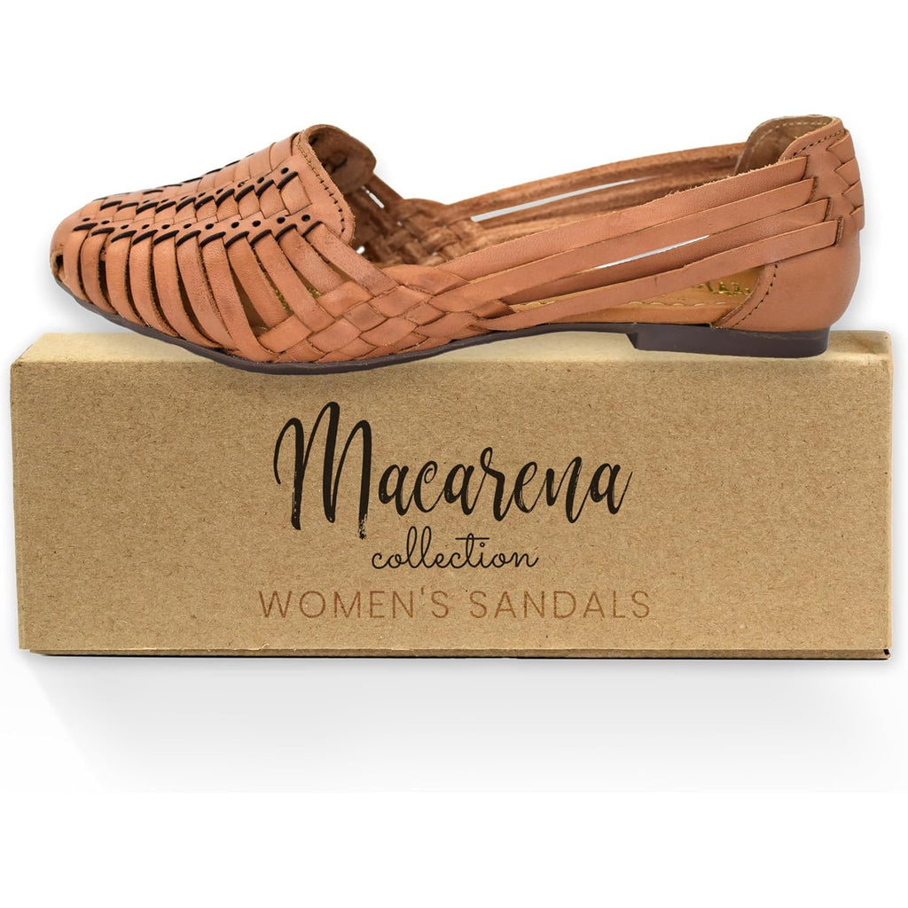 Macarena Collection Womens Shoes Leather Sandals For Women | Huarache Handmade Mexican Sandals | Comfortable & Stylish Womens Sandals 2167