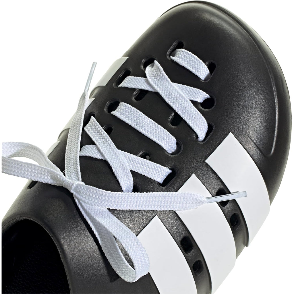 Adidas Unisex-Adult Adilette Clog 2.0, Black/White/Black, 11