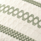 Miulee Set Of 2 Sage Green Boho Decorative Pillow Covers 18X18 Inch | Farmhouse Couch Throw Pillows Modern Summer Cotton Cushion Covers Macrame Woven Spring Decor For Bed Sofa Chair