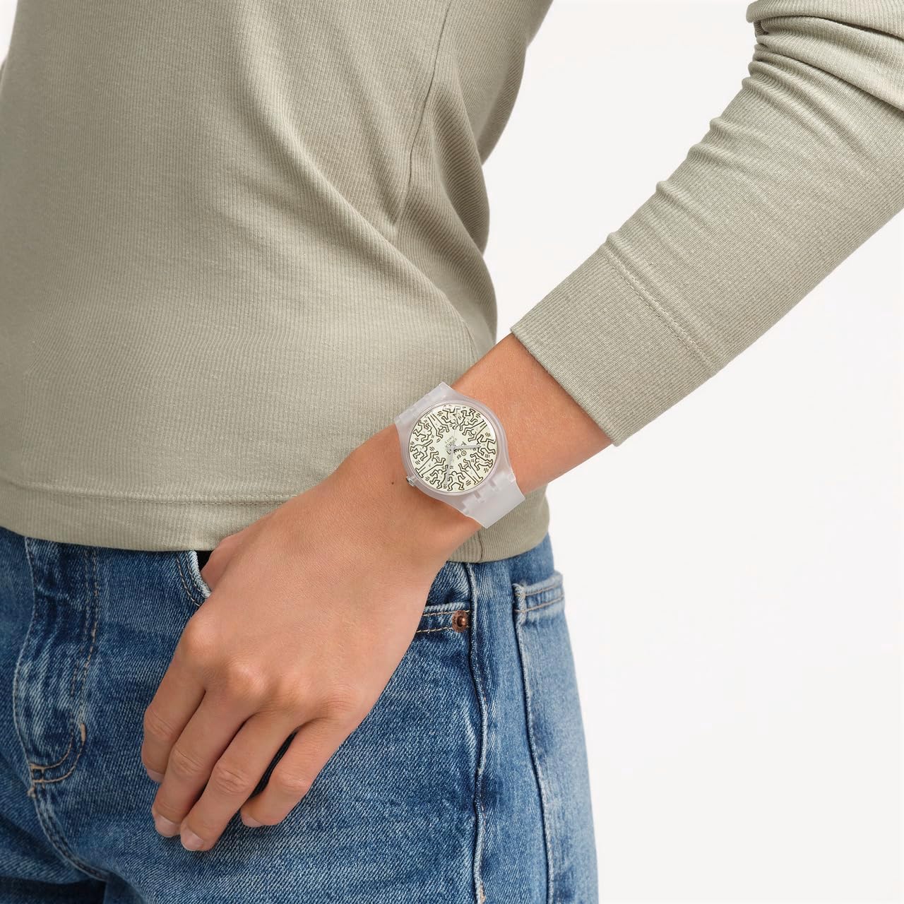 Swatch New Gent Biosourced Unisex Watch Casual Polymer Transparent Quartz Waterproof From The Archive