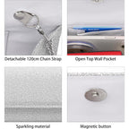 Rniega Clutch Purses For Women, Evening Bag With Detachable Chain Ladies Sparkling Party Handbag Wedding Bags
