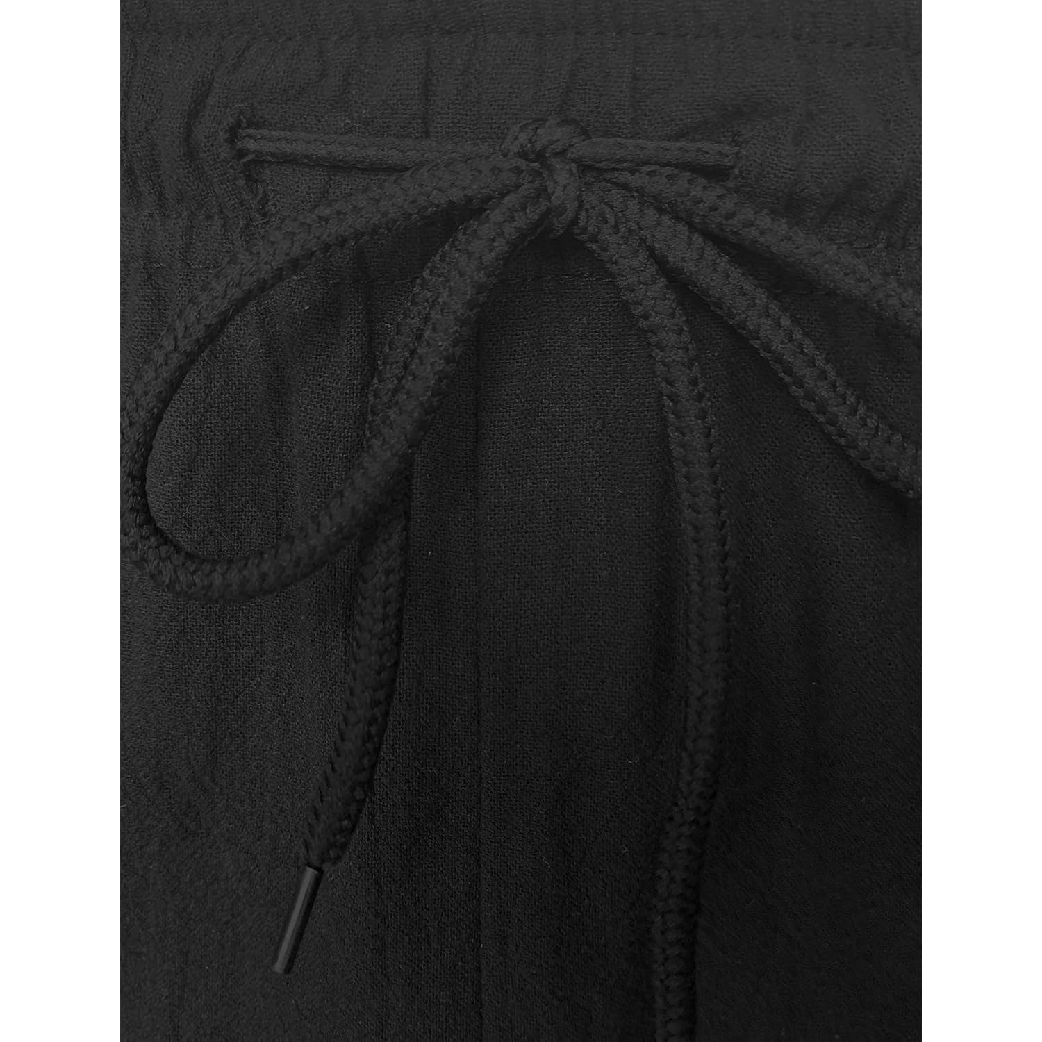 Hangnifang Men'S Long Linen Shorts Below Knee Pocketed 3/4 Summer Drawstring Capri Pant