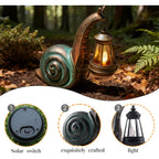 Solar Garden Snail Statue,Lawn Decor Statue For Patio, Balcony, Yard Ornament - Mothers Day Gifts For Mom Grandma Women