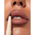 SHEGLAM 2 In 1 Matte Lip Liner and Long Lasting Lipstick Set Makeup - Deep Caramel