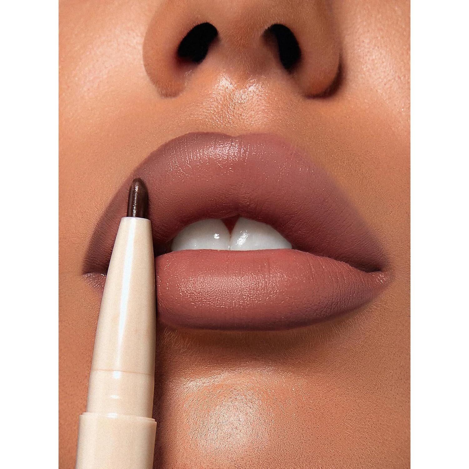 SHEGLAM 2 In 1 Matte Lip Liner and Long Lasting Lipstick Set Makeup - Deep Caramel