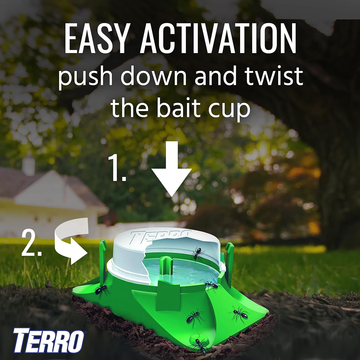 Terro T1804-6 Outdoor Ready-To-Use Liquid Ant Bait Killer And Trap - Kills Common Household Ants - 4 Bait Stations | Ready-To-Use Ant Killer Traps, Kills Common Household Ants Including Acrobat, Crazy, Ghost And Little Black Ants
