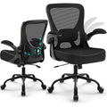 Office Chair - Ergonomic Breathable Mesh Desk Chair With Adjustable Lumbar Support And Flip-Up Armrests - Executive High Back Rolling Swivel Comfortable Computer Gaming Chair For Home Office