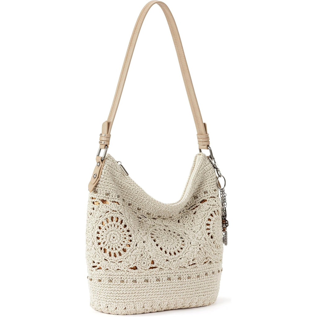 The Sak Sequoia Hobo Bag - Hand Crochet Large Women's Purse for Everyday & Travel - Durable Handbag & Tote With Zipper Pocket