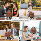 AGLOD Backpack Purse for Women PU Leather Back Packs Designer Ladies Shoulder Bag Fashion Faux Work Travel Handbags