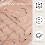2 Pack Tank Top Hanger Space Saving, Bra Hangers For Closet Organizer, Hanging Bra Organizer Tank Tops Holder With 16 Hooks, Metal Closet Organizers And Storage Small Space Solutions, Silver