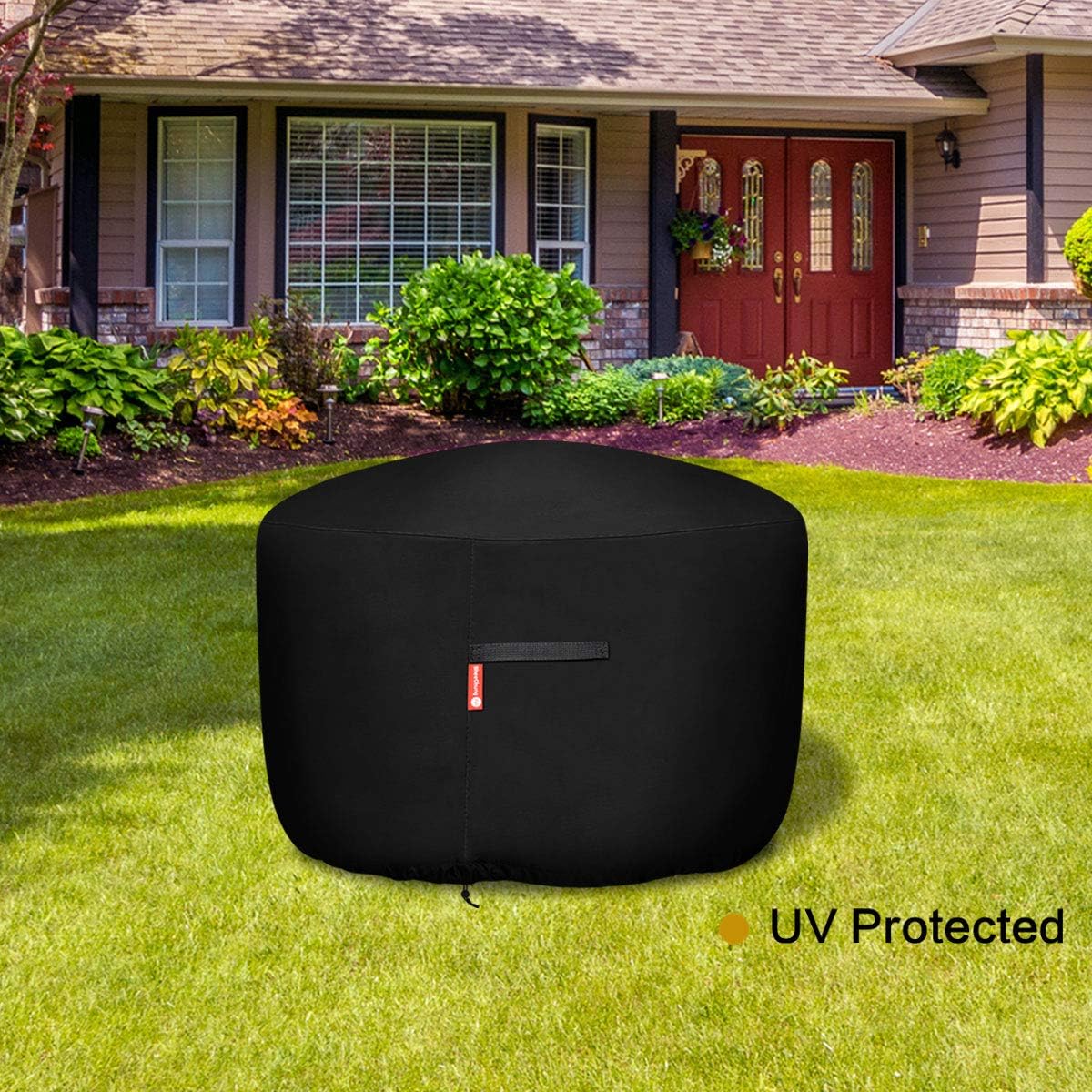 Fire Pit Cover 36"Dia X 24"H,Waterproof Heavy Duty 600D Polyester