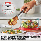 Pyrex Simply Store (9-Pack) Mixed Sized Glass Food Storage Set, Round & Rectangular Containers With Plastic Lids, BPA-Free, Dishwasher & Microwave Safe