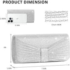 Evening Bag Clutch Purses for Women Wedding Bag Sparkling Party Handbag with Detachable Chain