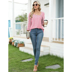 LOMON Womens 3/4 Length Sleeve T Shirts Asymmetrical Neck Tops Business Blouses for Women Fashion 2026