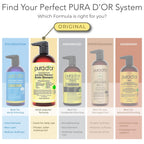 PURA D'OR Anti-Thinning Biotin Shampoo and Conditioner Natural Earthy Scent, CLINICALLY TESTED Effective Results, Herbal Blend Thickening Products For Women & Men, Original Gold Label Set, 16oz x2 | Deep Moisturizing