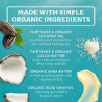 Badger Coconut Aftersun Balm, 100% Organic Soothing Sunburn Relief, Great Smelling, Moisturizing & Hydrating After Sun Skin Care, 2 Oz Tin