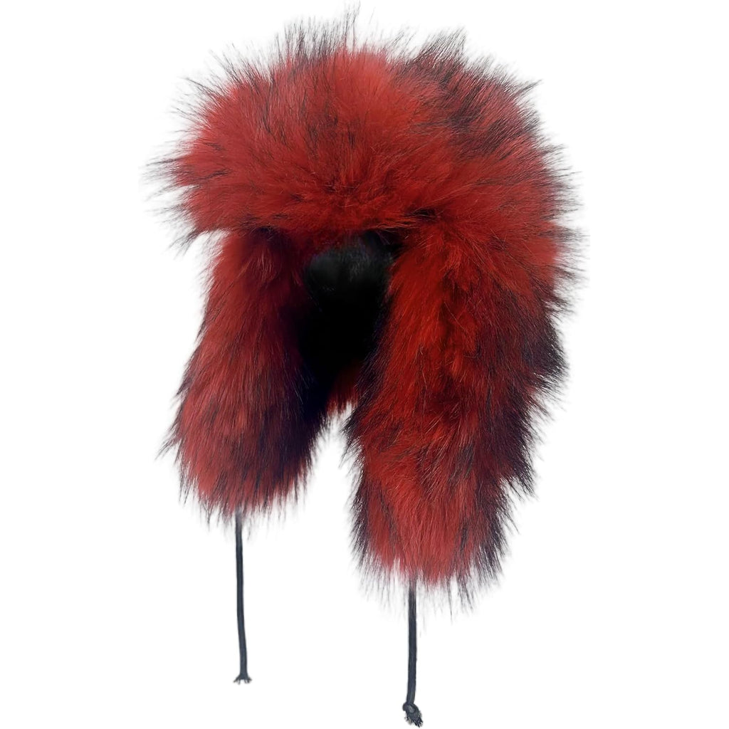 Y2K Faux Fur Russian Hat, Soft, Warm Winter Trapper Hat with Earmuffs for Men and Women