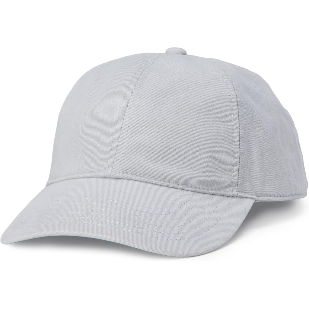 Amazon Essentials Women's Washed Cotton Canvas Baseball Cap with Adjustable Strap Grey