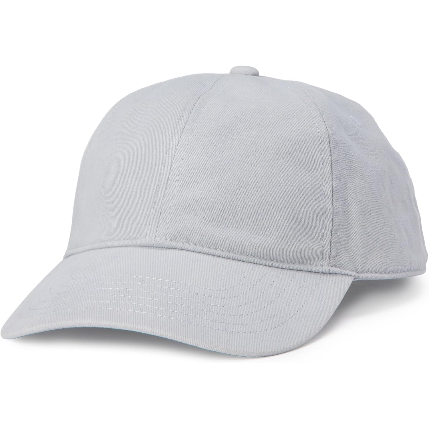 Amazon Essentials Women's Washed Cotton Canvas Baseball Cap with Adjustable Strap Grey