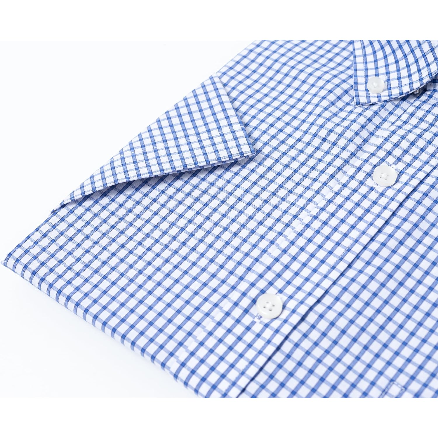 Wrinkle Free Dress Shirts For Men Regular Fit Short Sleeve Button Down Shirts Business Casual Shirts