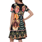 Summer Dresses For Women Casual Tshirt Short Sleeve Floral Sundress Beach Cover Ups With Pockets 2026