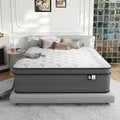 Ruoyson Full Mattress, 10 Inch Firm Hybrid Full Size Mattress In A Box, Strong Edge Support, Motion Isolation, With 7-Zones Pocket Springs, Fiberglass-Free, Pressure Relief, Certipur-Us