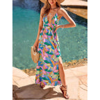 Cupshe Womens Summer Maxi Dress 2026 Sleeveless Long Sundresses Spaghetti Strap Flowy Boho Beach Vacation Dress